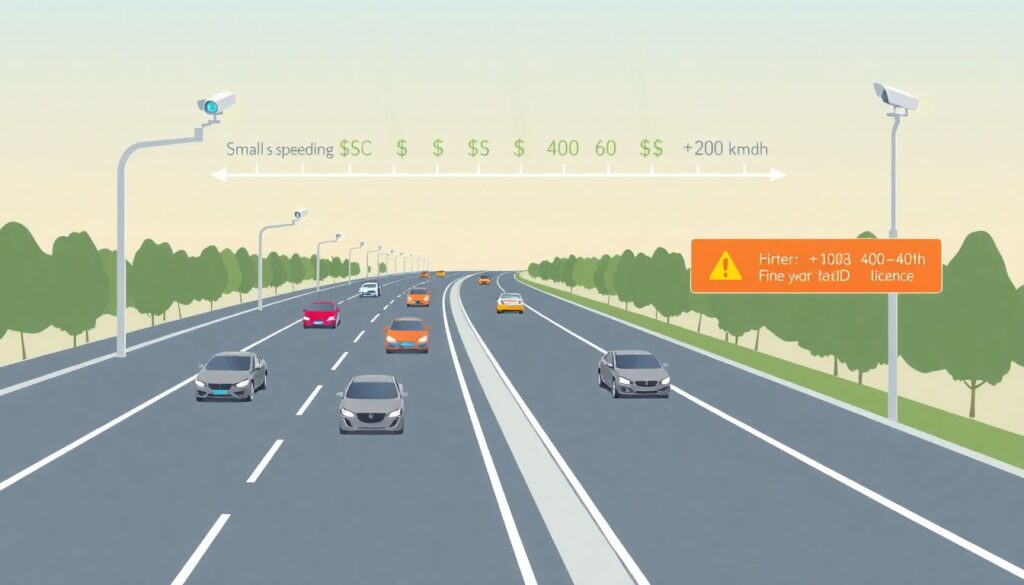 Штрафы и штрафные баллы за нарушение скоростного режима в 2025 году - иллюстрация