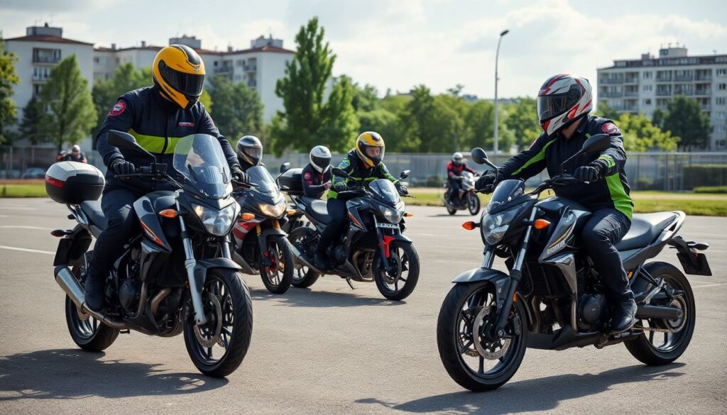 Обязательное ношение защитной каски водителями мотоциклов и скутеров - иллюстрация