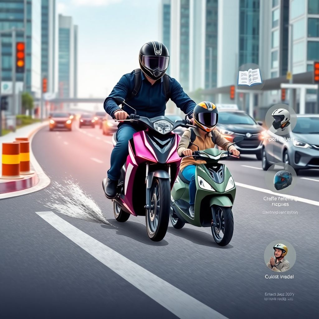 Обязательное ношение защитной каски водителями мотоциклов и скутеров