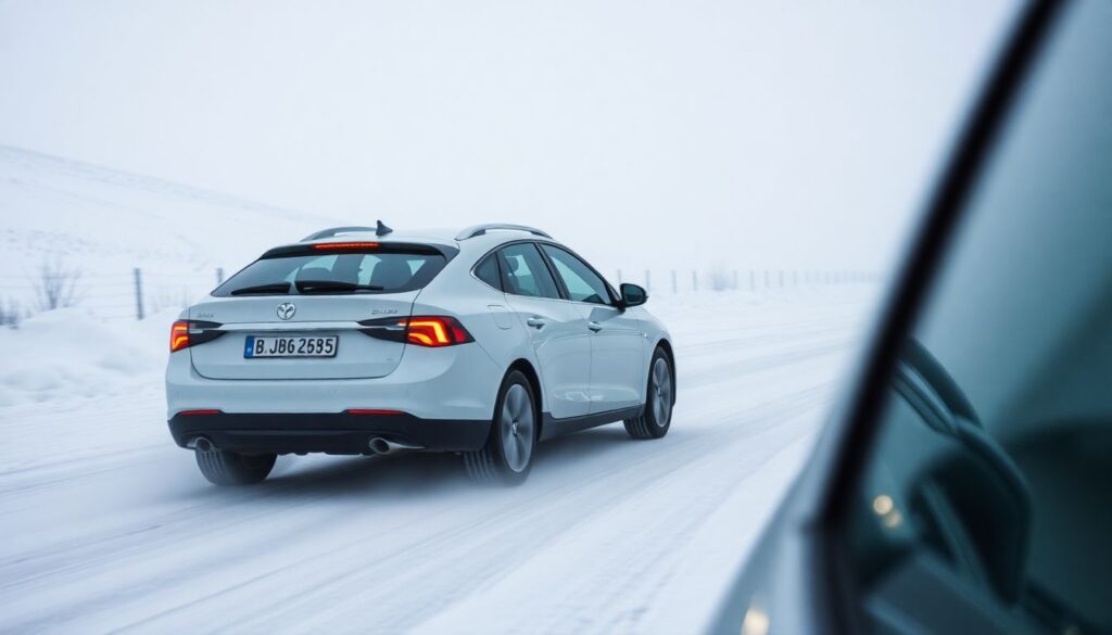 Советы по безопасной езде в условиях дождя и гололеда - иллюстрация