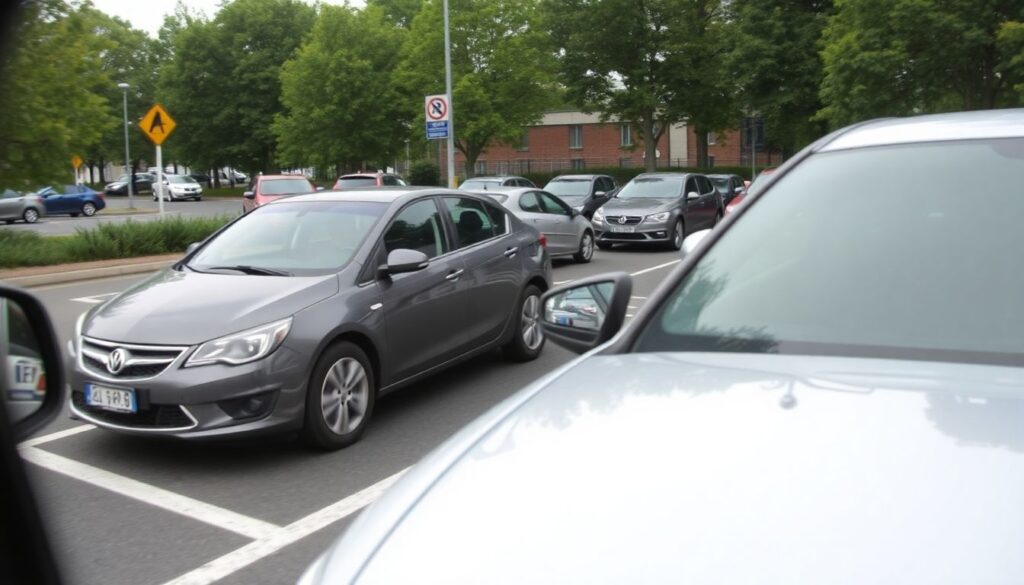 Техника безопасного парковочного манёвра при ограниченном пространстве - иллюстрация