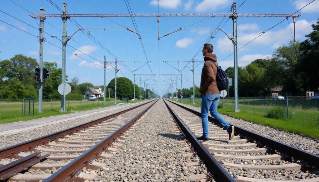 Безопасные способы пересечения железнодорожных переездов - иллюстрация