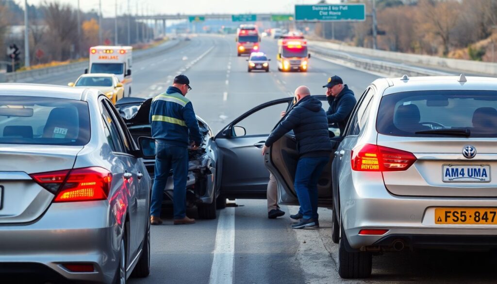 Как действовать при виде аварийной stopped-ситуации на трассе - иллюстрация