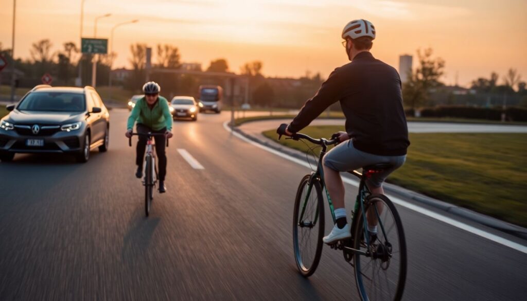 Права и обязанности водителя при обгоне велосипедистов - иллюстрация