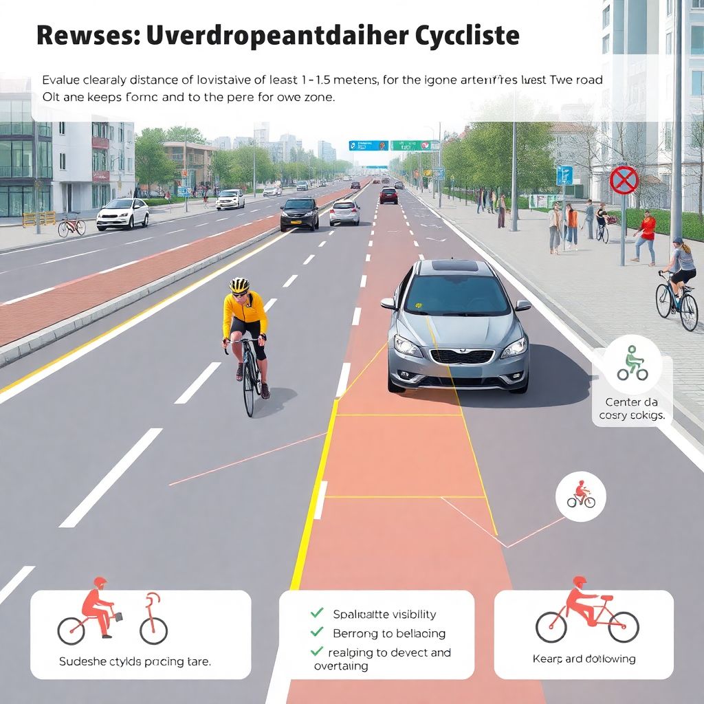 Права и обязанности водителя при обгоне велосипедистов на дороге