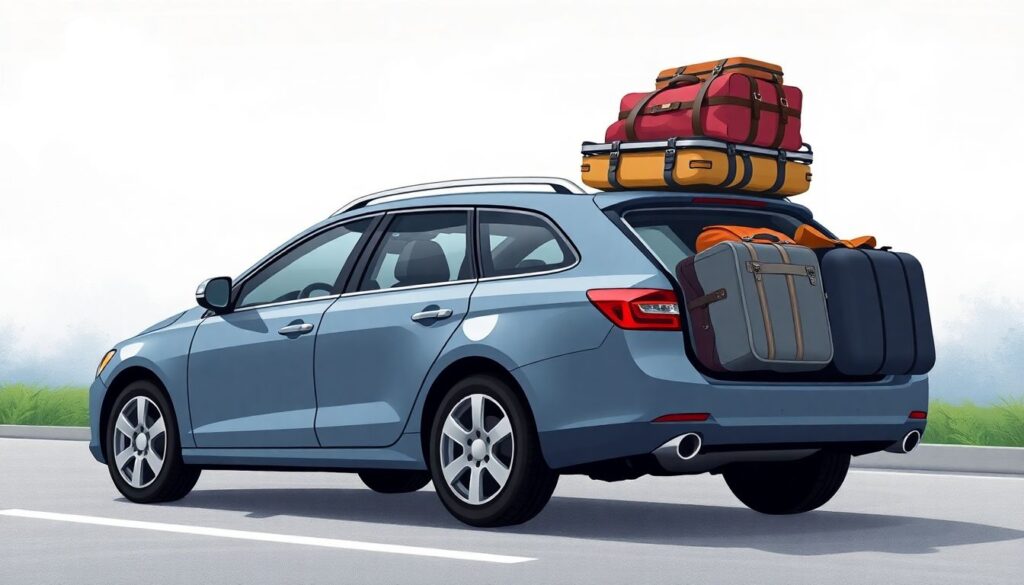 Как действовать водителю при багажном багажнике и перегрузе - иллюстрация