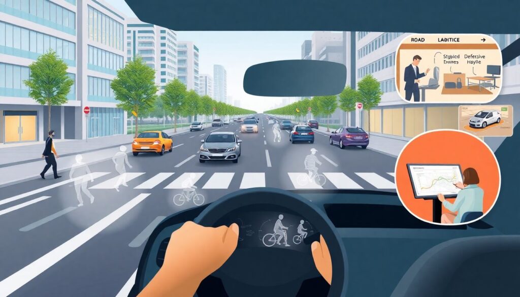 Как правильно оценивать дорожные ситуации по ситуации на дороге - иллюстрация