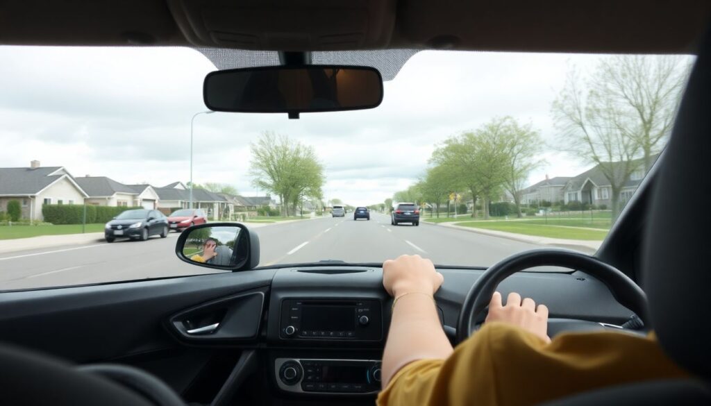 Безопасная езда на дорогах с интенсивным трафиком - иллюстрация