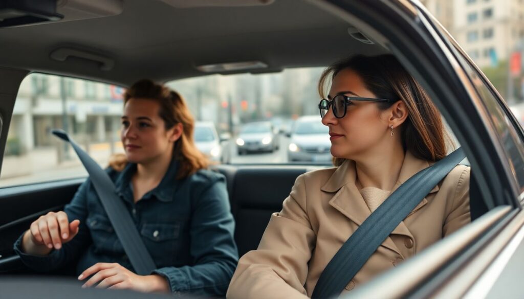 Безопасная езда на дорогах с интенсивным трафиком - иллюстрация