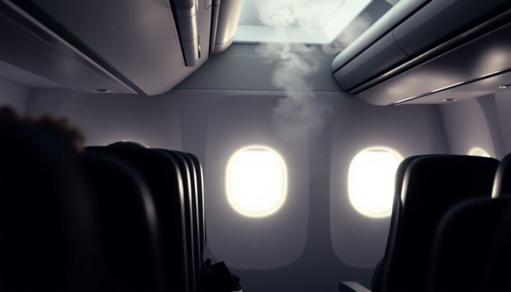 Как правильно вести себя в случае задымления салона - иллюстрация