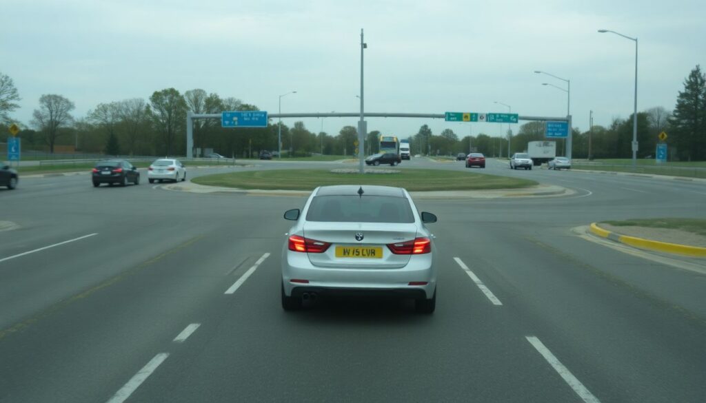 Особенности движения на круговых перекрестках для новичков - иллюстрация