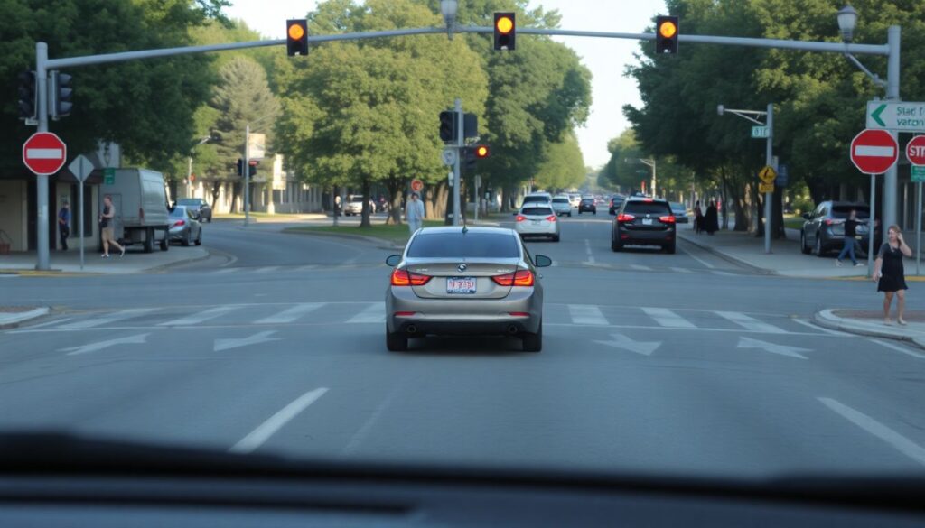 Как разобраться с разметкой на перекрестке и правила проезда - иллюстрация