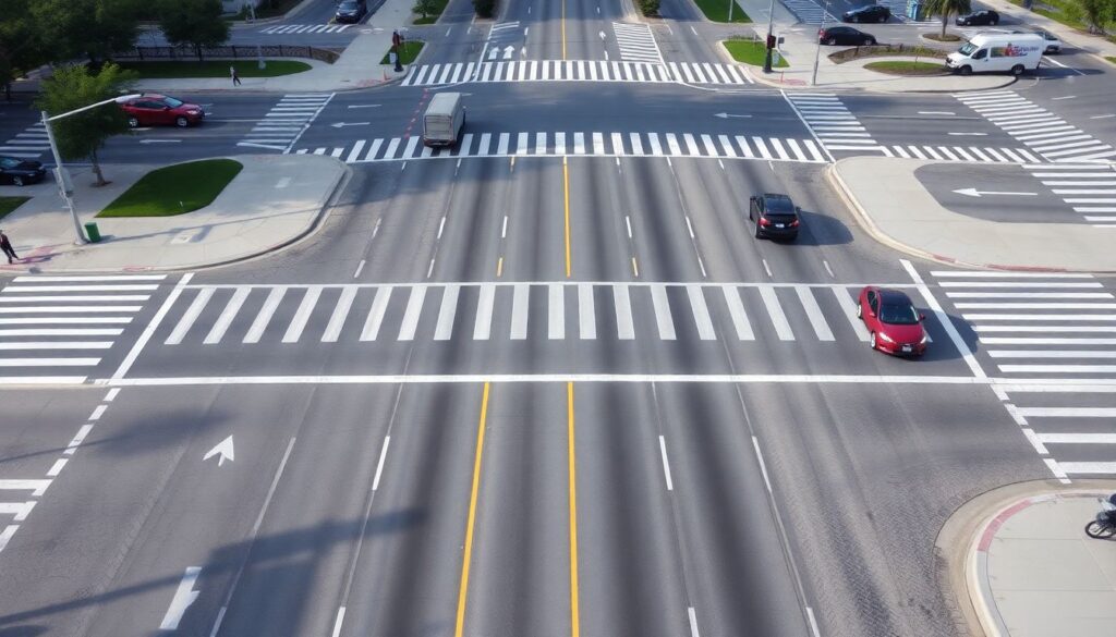 Как разобраться с разметкой на перекрестке и правила проезда - иллюстрация