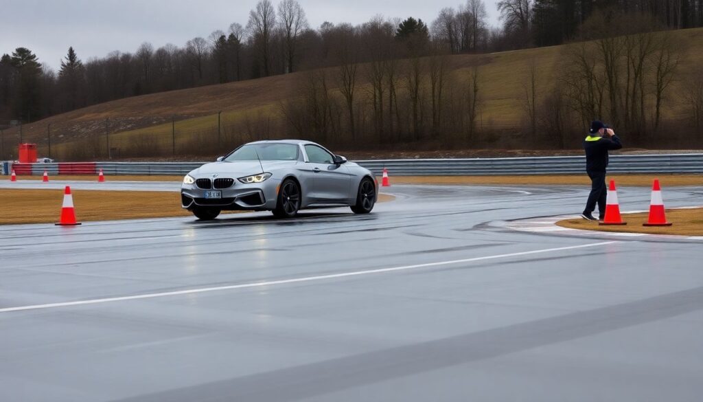 Как снизить риск ДТП на мокром асфальте - иллюстрация