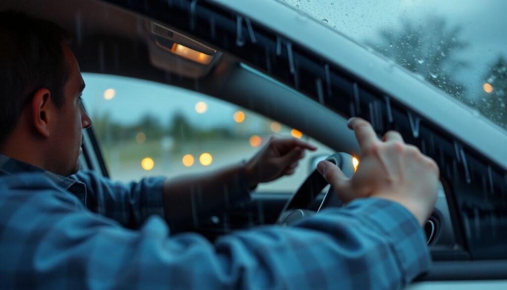 Практические советы по безопасной езде в дождливую погоду - иллюстрация