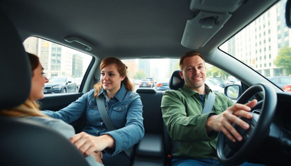 Руководство по безопасной езде в условиях городского трафика - иллюстрация